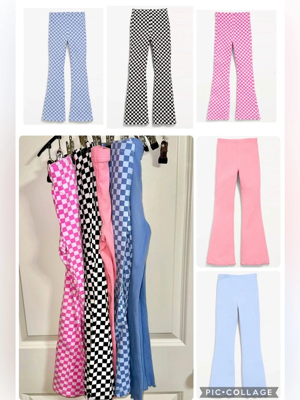 Lot of 5 Girls Flare Pants Sz 6/7
